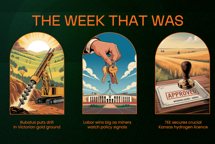Weekly Wrap: Gold Drilling, Hydrogen Moves & Labor Win