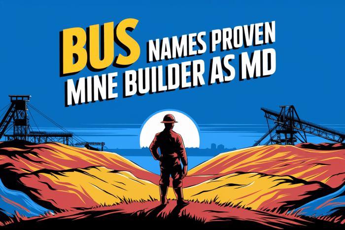 Bubalus Resources Names Proven Mine Builder as MD