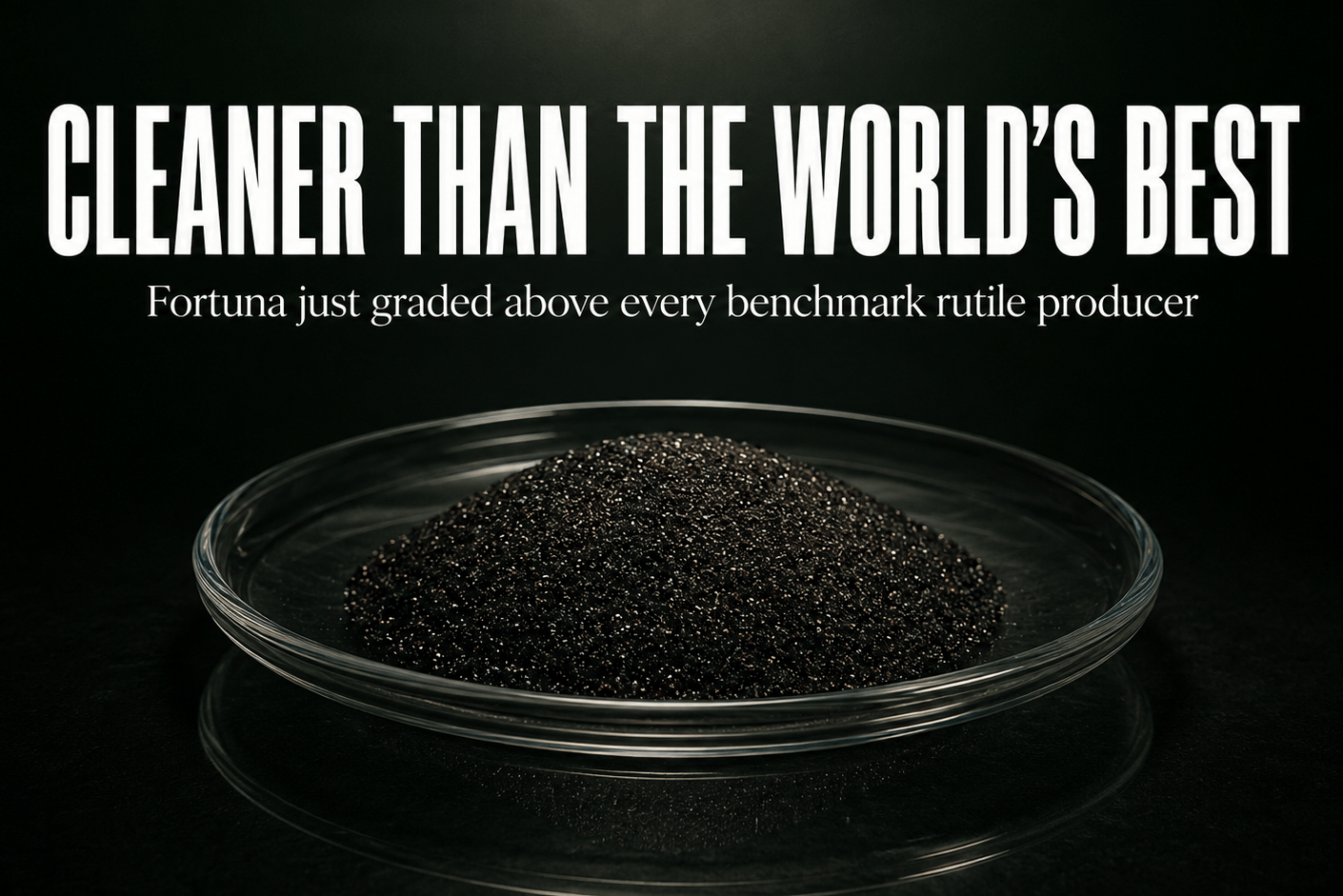 Fortuna Hits World-Class Rutile Purity